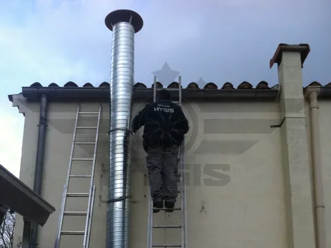 installation conduit hotte ales gard hygis