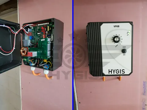 changement variateur de tension de hotte et variateur de frequence